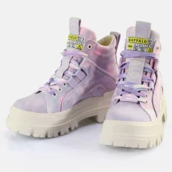 Sale BUFFALO Aspha Nc Mid Bottines Veganes Tie Dye Lavande