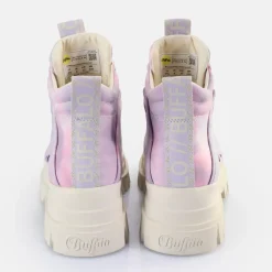 Sale BUFFALO Aspha Nc Mid Bottines Veganes Tie Dye Lavande