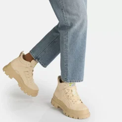 Sale BUFFALO Aspha Nc Mid Bottines Veganes Beige