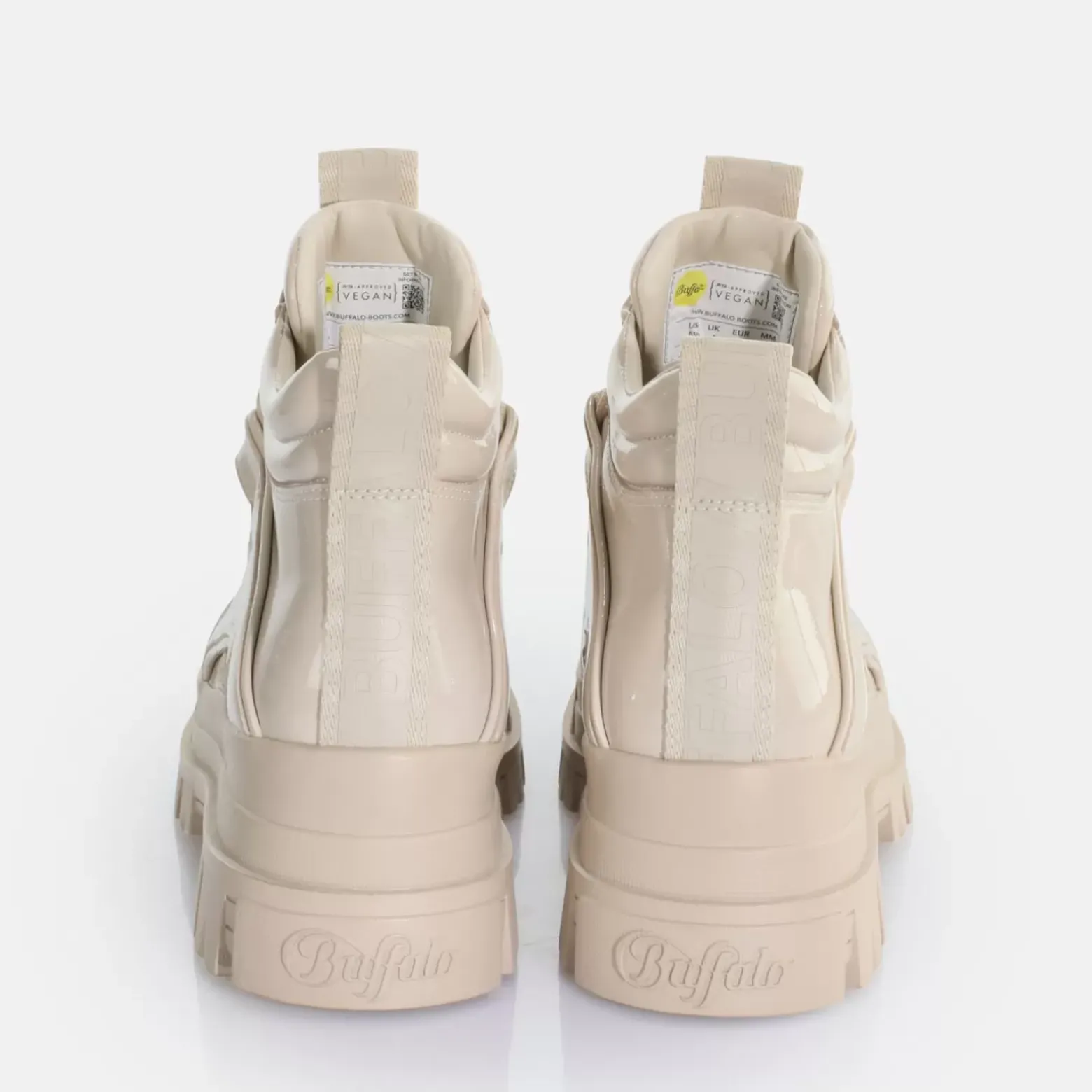 Discount BUFFALO Aspha Nc Mid Laceup Bottines Vegan Creme