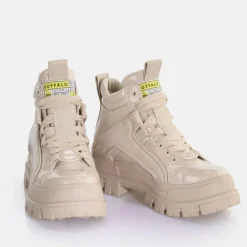 Discount BUFFALO Aspha Nc Mid Laceup Bottines Vegan Creme