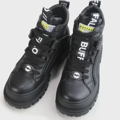 Outlet BUFFALO Aspha Nc Mid Men Bottines Veganes Noir
