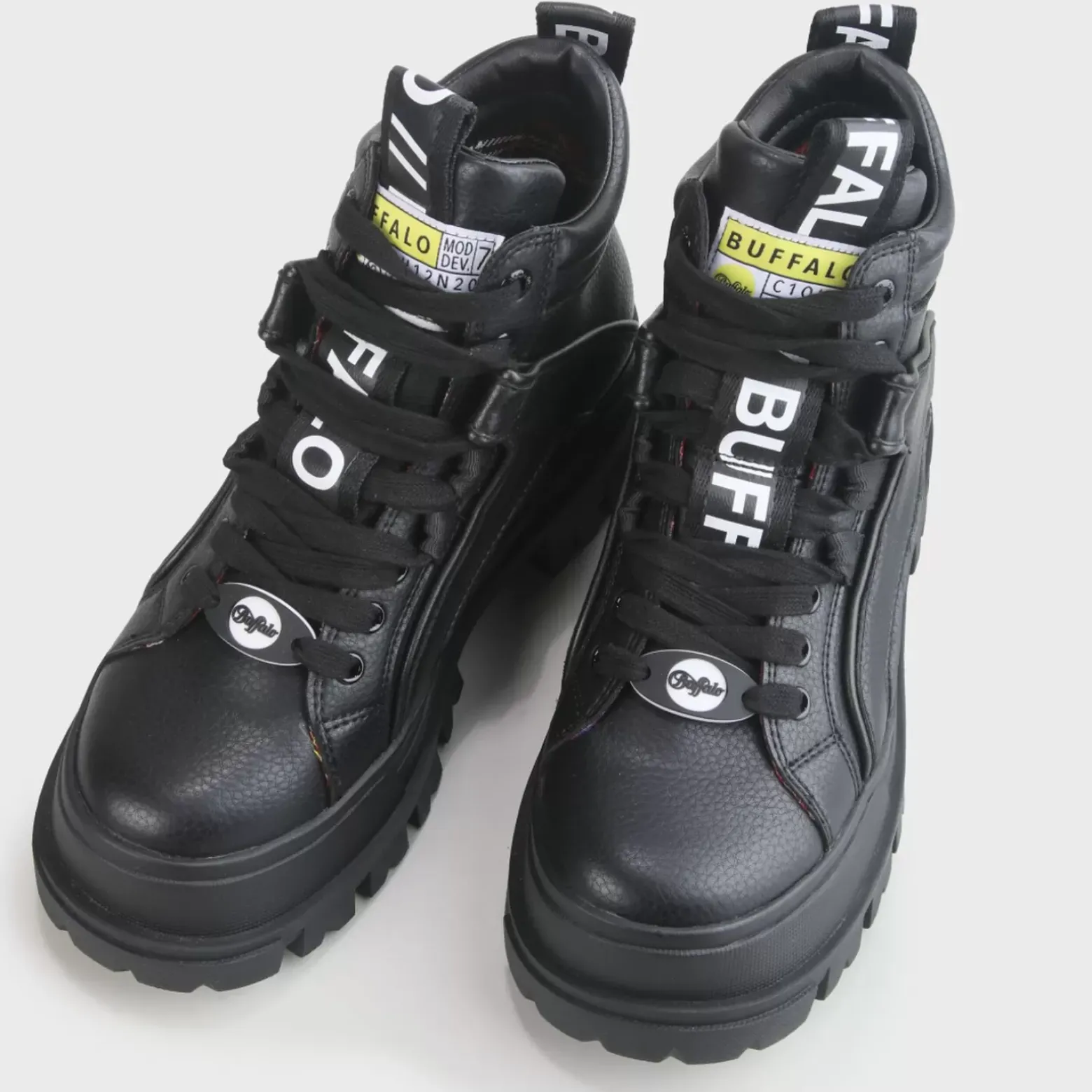 Outlet BUFFALO Aspha Nc Mid Men Bottines Veganes Noir