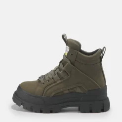 Best Sale BUFFALO Aspha Nc Mid Men Bottines Cheville Veganes Kaki Beige