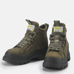 Best Sale BUFFALO Aspha Nc Mid Men Bottines Cheville Veganes Kaki Beige