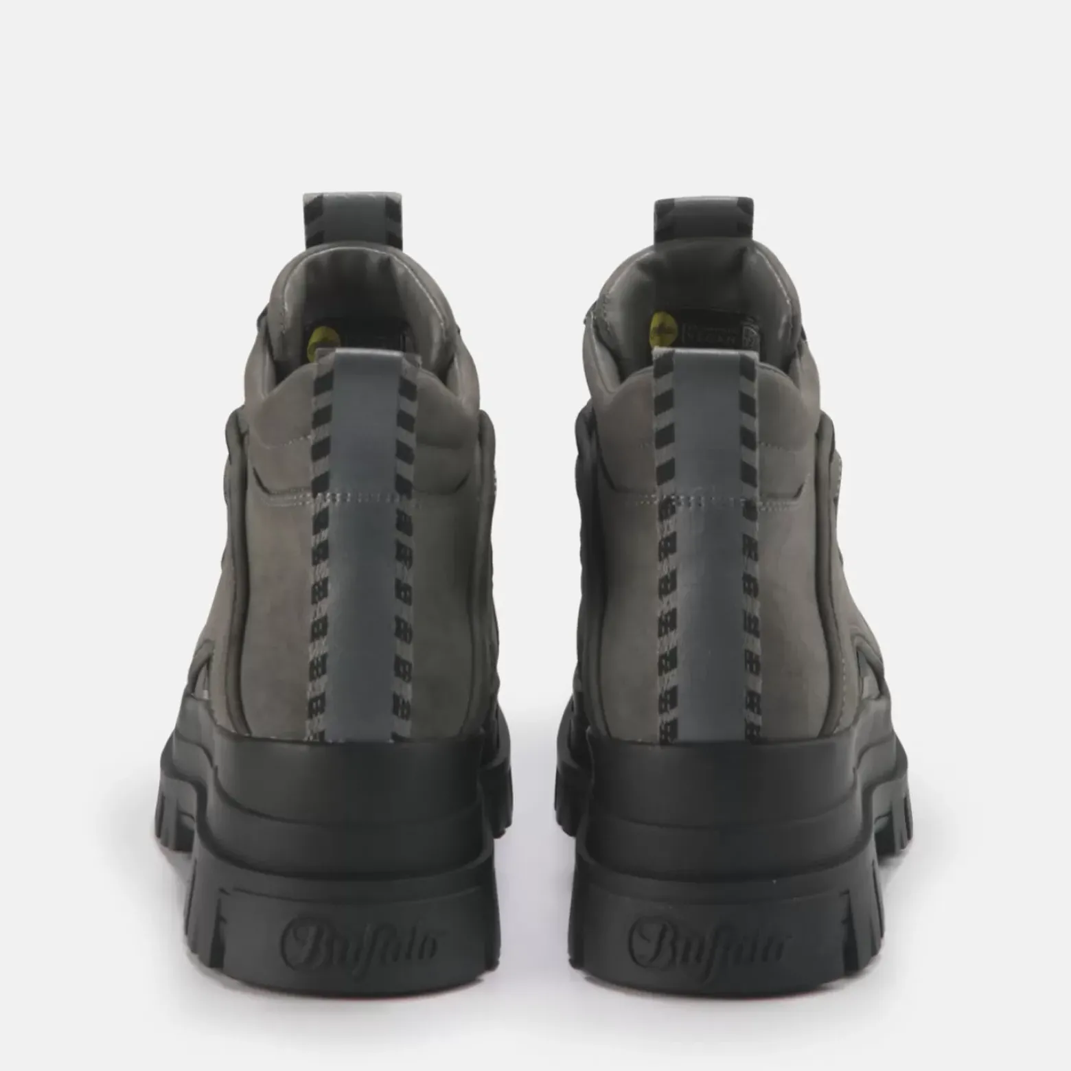 New BUFFALO Aspha Nc Mid Men Bottines Cheville Veganes Gris