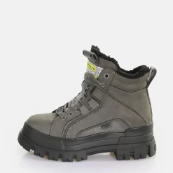 Cheap BUFFALO Aspha Nc Mid Warm Bottes A Talon Vegan Gris