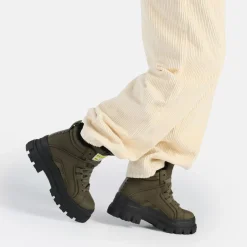 Best Sale BUFFALO Aspha Nc Mid Warm Bottes A Talon Vegan Kaki Beige