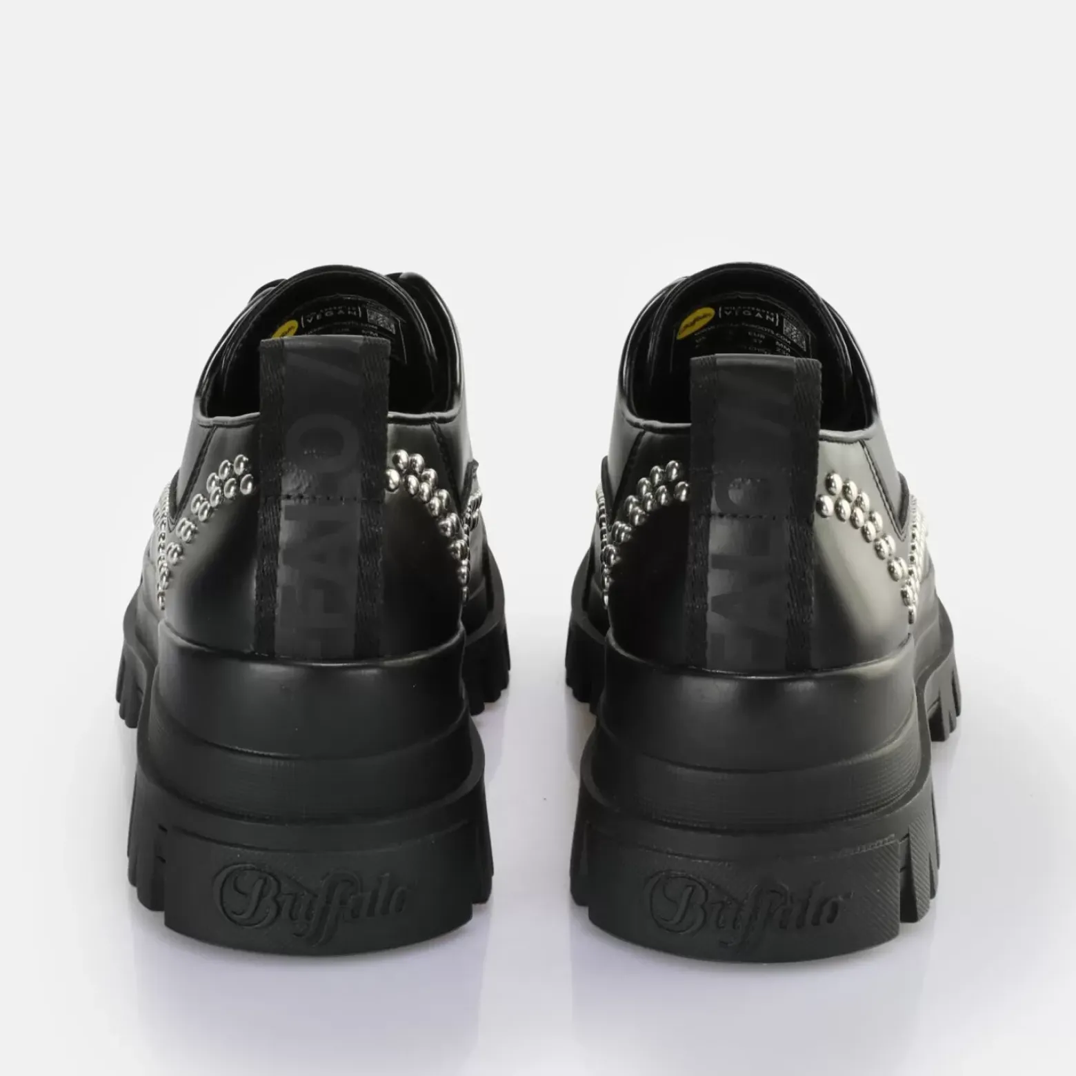 Best Sale BUFFALO Aspha Pin Lo Men Chaussures Basses Vegan Noir