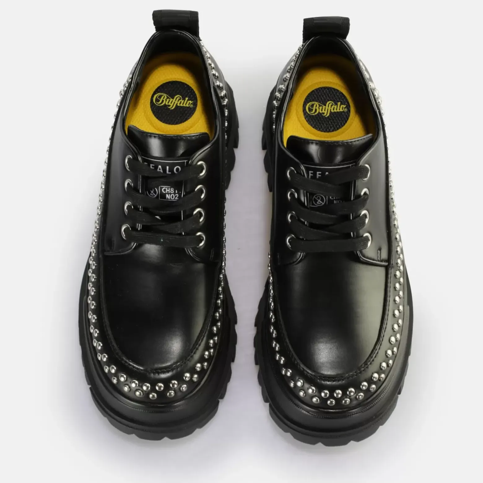 Best Sale BUFFALO Aspha Pin Lo Men Chaussures Basses Vegan Noir