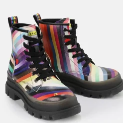 Clearance BUFFALO Aspha Rld Bottine Hauteur Cheville Vegane/Arc-En-Ciel Noir