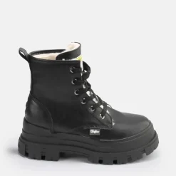 Clearance BUFFALO Aspha Rld Bottines Cheville Veganes Noir