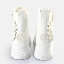 Sale BUFFALO Aspha Rld Butterflies Bottines Veganes Blanc