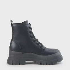 New BUFFALO Aspha Rld Homme Bottes Vegan Noir