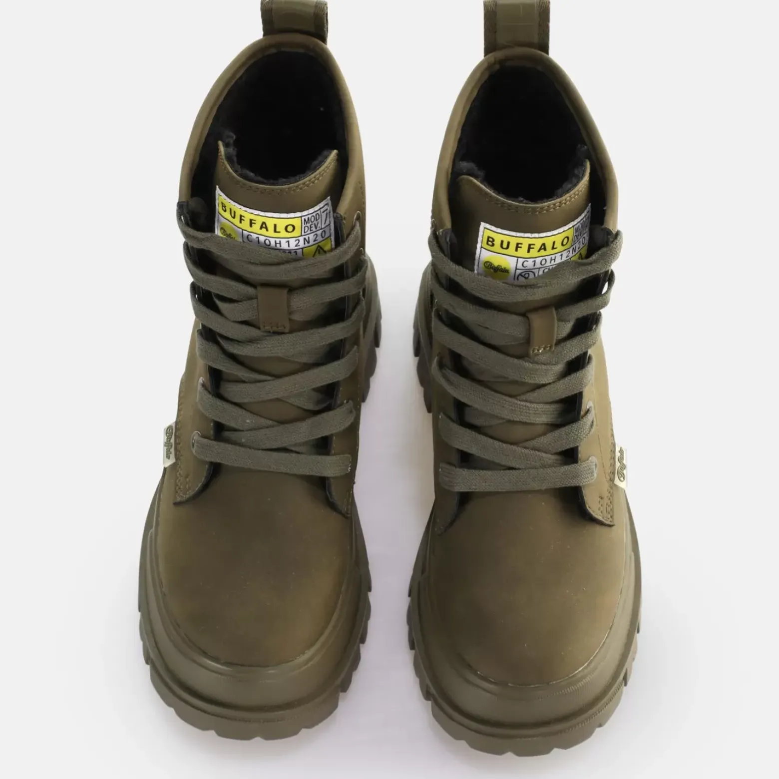 Outlet BUFFALO Aspha Rld Warm Boot Vegan Olive