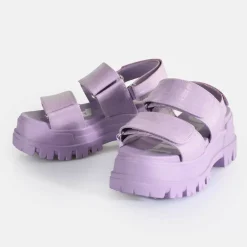 Cheap BUFFALO Aspha Snd Sandales A Plateforme Veganes Lavande