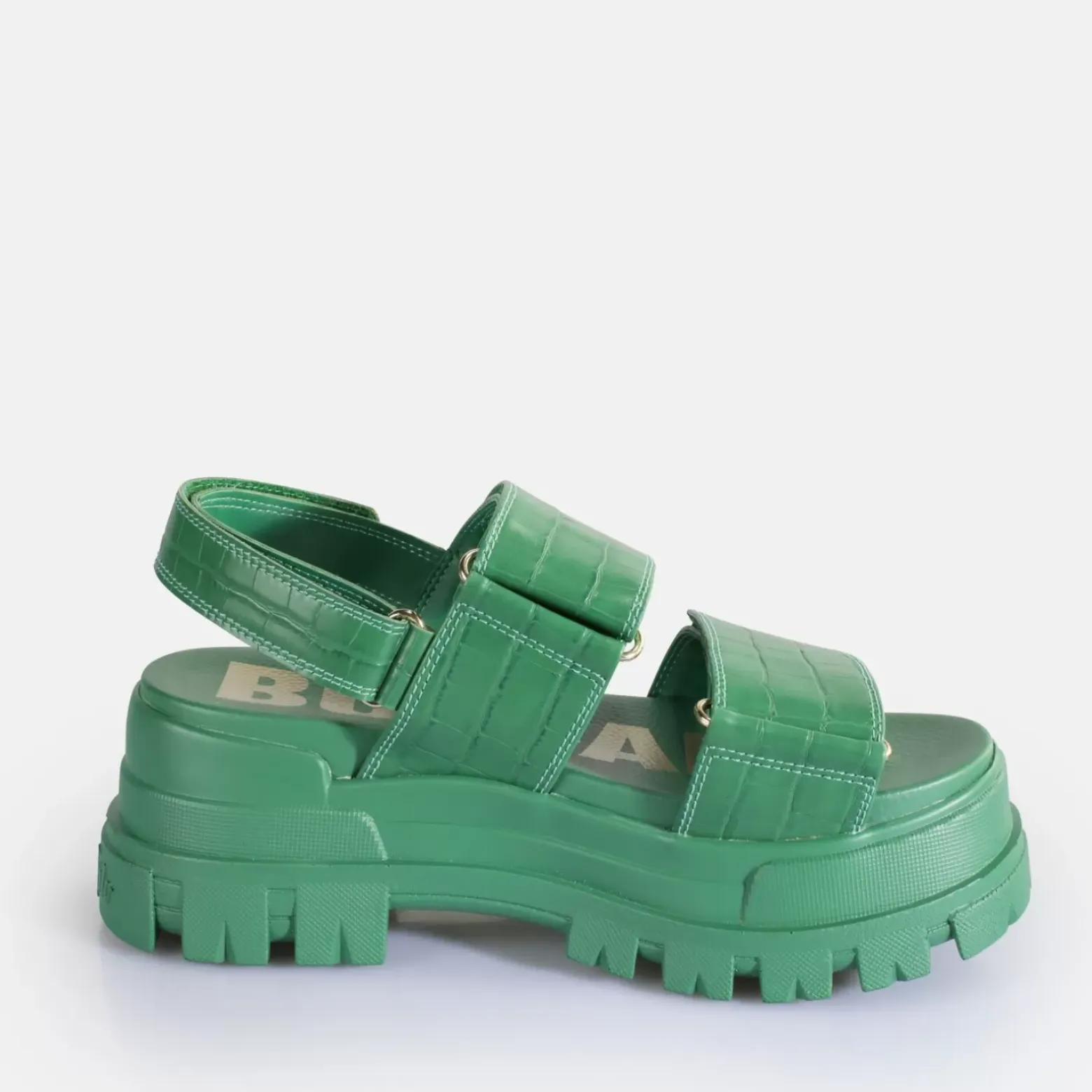 Cheap BUFFALO Aspha Snd Sandales A Plateforme Veganes Vert