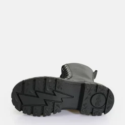 Outlet BUFFALO Aspha Steel Laceup Hi Bottes Vegan Noir