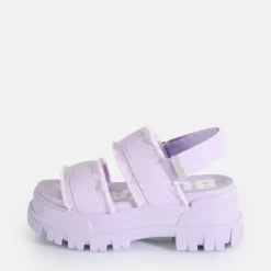 Shop BUFFALO Aspha Str Sandales A Plateforme Veganes Lavande