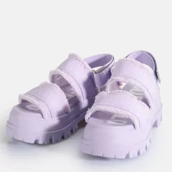 Shop BUFFALO Aspha Str Sandales A Plateforme Veganes Lavande