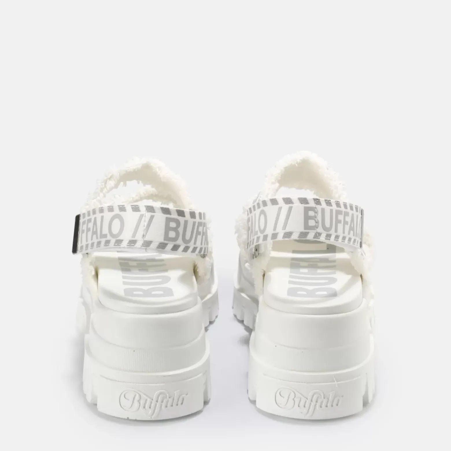 Flash Sale BUFFALO Aspha Str Sandales Plateforme Veganes Blanc