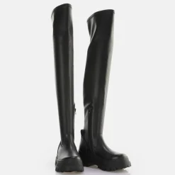 Shop BUFFALO Aspha Stretch Overknee Bottines Vegan Noir