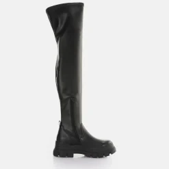 Shop BUFFALO Aspha Stretch Overknee Bottines Vegan Noir