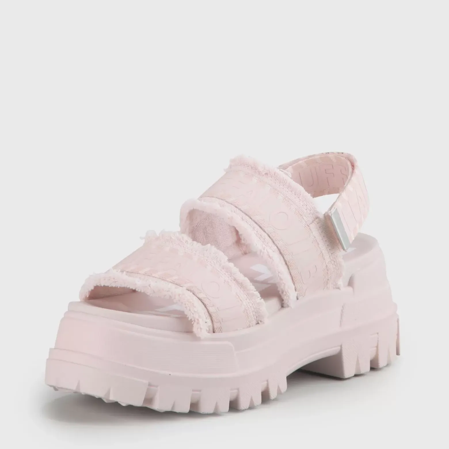 Sale BUFFALO Aspha Str-Sandal Platform-Textile- Rose