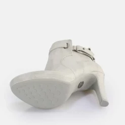 Outlet BUFFALO Audrina Bottines Vegan Snake Light Grey Gris