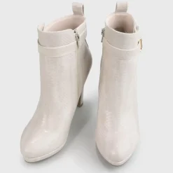 Outlet BUFFALO Audrina Bottines Veganes Couleur Chair Nude