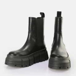 Online BUFFALO Ava Chelsea Bottes Vegan Pour Homme Noir