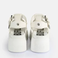 Fashion BUFFALO Ava Fisher Sandales A Plateforme Veganes Blanc
