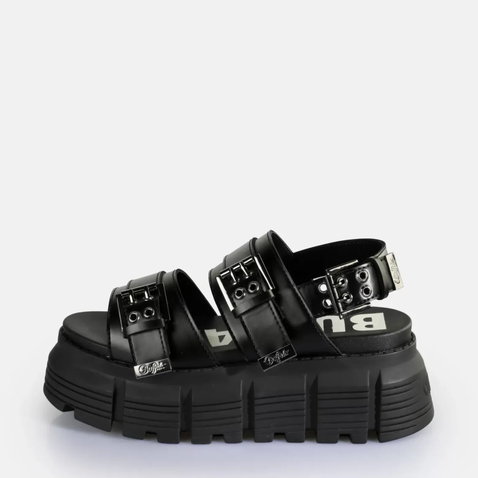 Best Sale BUFFALO Ava Sandal Sandales A Plateforme Veganes Noir