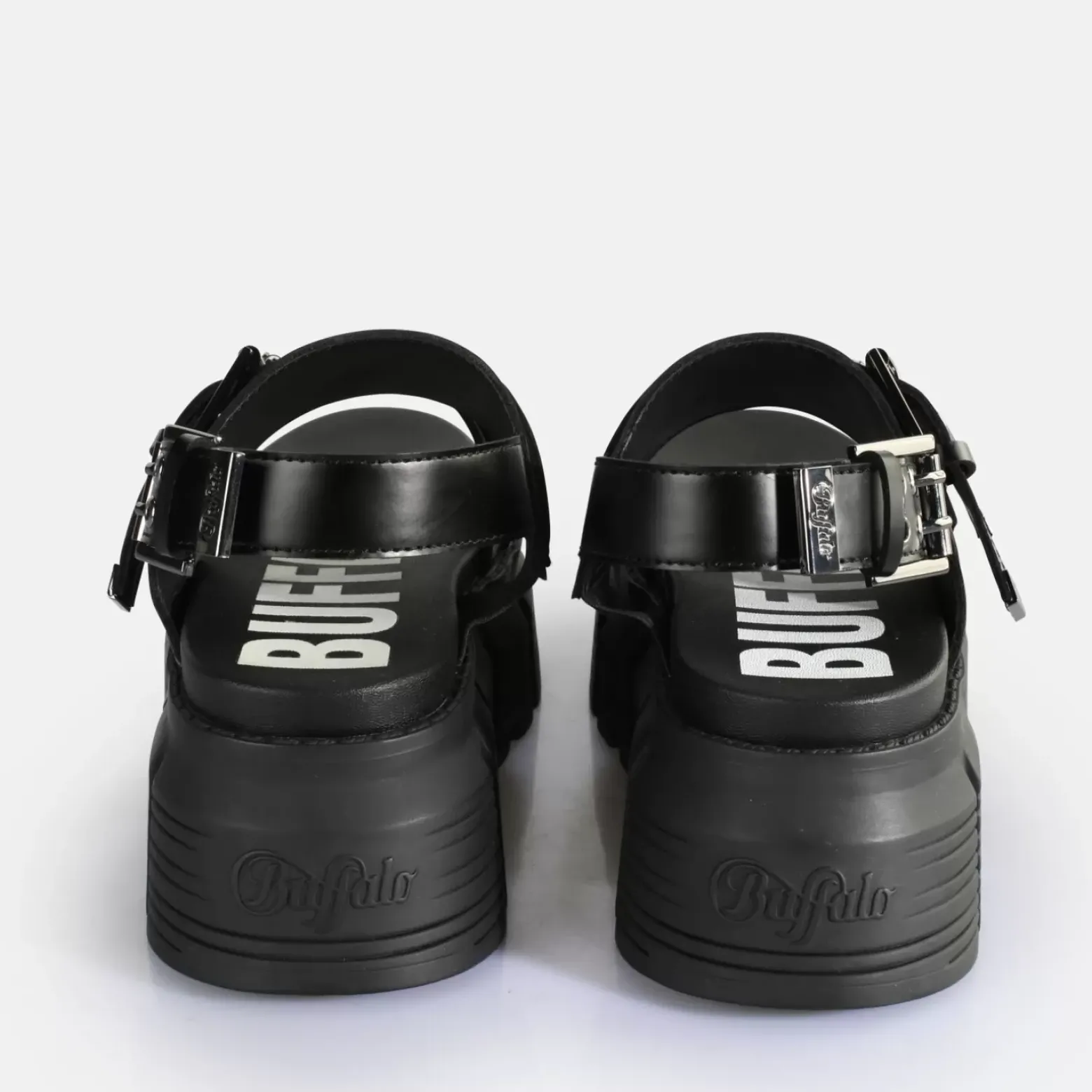 Best Sale BUFFALO Ava Sandal Sandales A Plateforme Veganes Noir