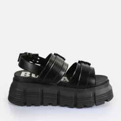 Best Sale BUFFALO Ava Sandal Sandales A Plateforme Veganes Noir