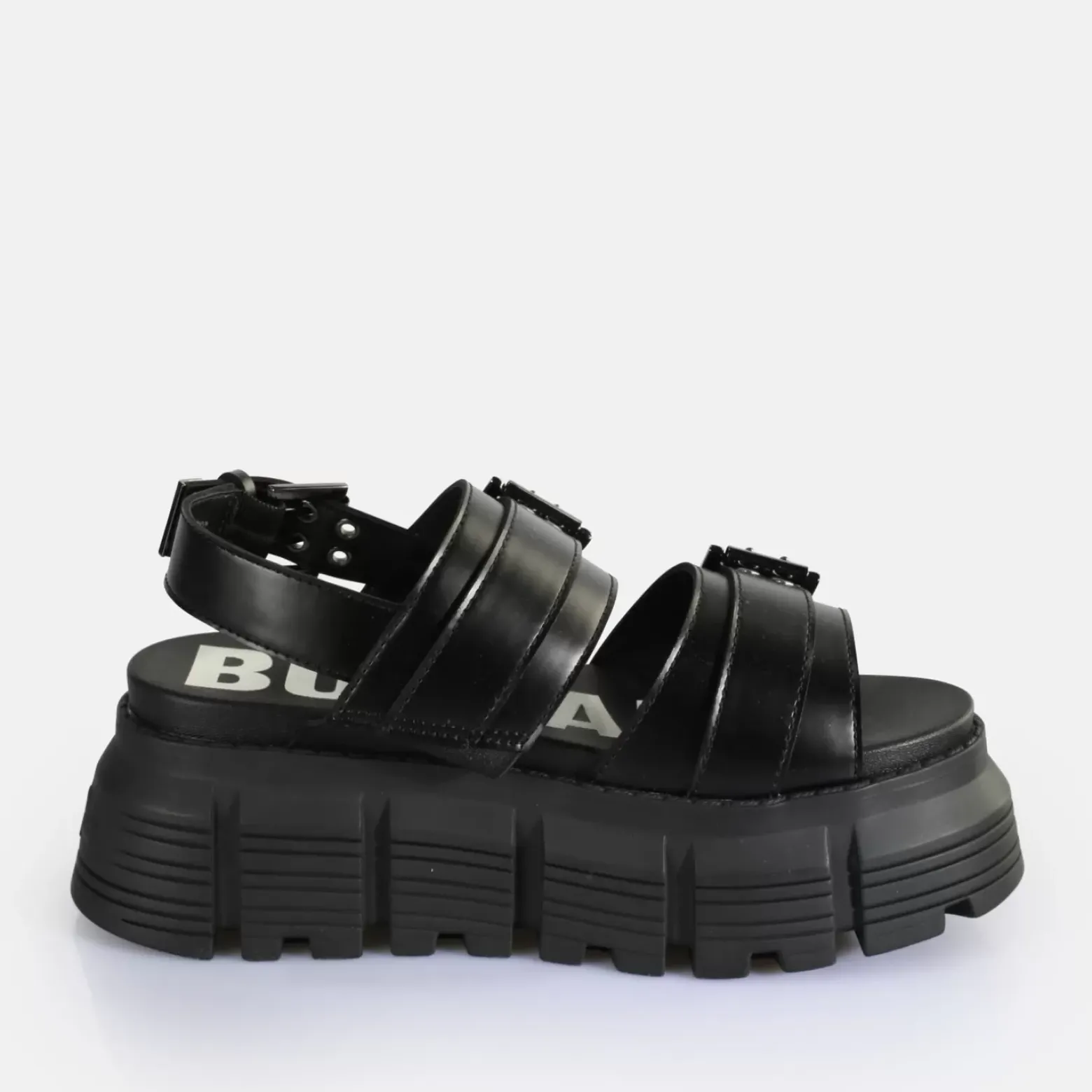 Best Sale BUFFALO Ava Sandal Sandales A Plateforme Veganes Noir