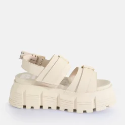 Hot BUFFALO Ava Sandal Sandales A Plateforme Veganes Creme