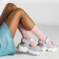 Store BUFFALO Binary 0 Sandales A Plateforme Veganes Lavande