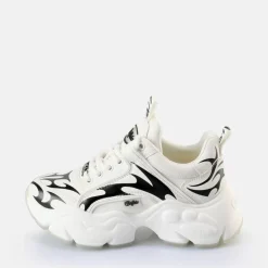 Best Sale BUFFALO Binary Baskets Basses Veganes Blanc/Noir Noir-Blanc