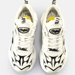 Best Sale BUFFALO Binary Baskets Basses Veganes Blanc/Noir Noir-Blanc