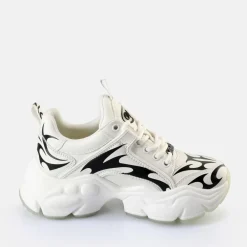 Best Sale BUFFALO Binary Baskets Basses Veganes Blanc/Noir Noir-Blanc