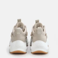 Flash Sale BUFFALO Binary Chain Baskets Basses Veganes Et Chaine Doree Beige