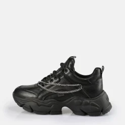 Flash Sale BUFFALO Binary Chain Sneaker Hommes Noir