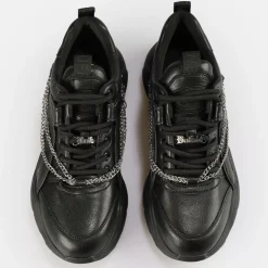 Flash Sale BUFFALO Binary Chain Sneaker Hommes Noir