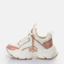 Online BUFFALO Binary Glam Baskets Basses Vegan/Rose Clair Blanc