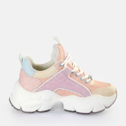 Flash Sale BUFFALO Binary Glam Baskets Basses Veganes Peche Multicolore Pfirsich