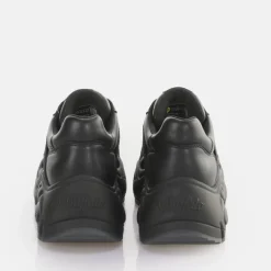 New BUFFALO Binary Glam Sneaker Vegan Glitter/Black Noir