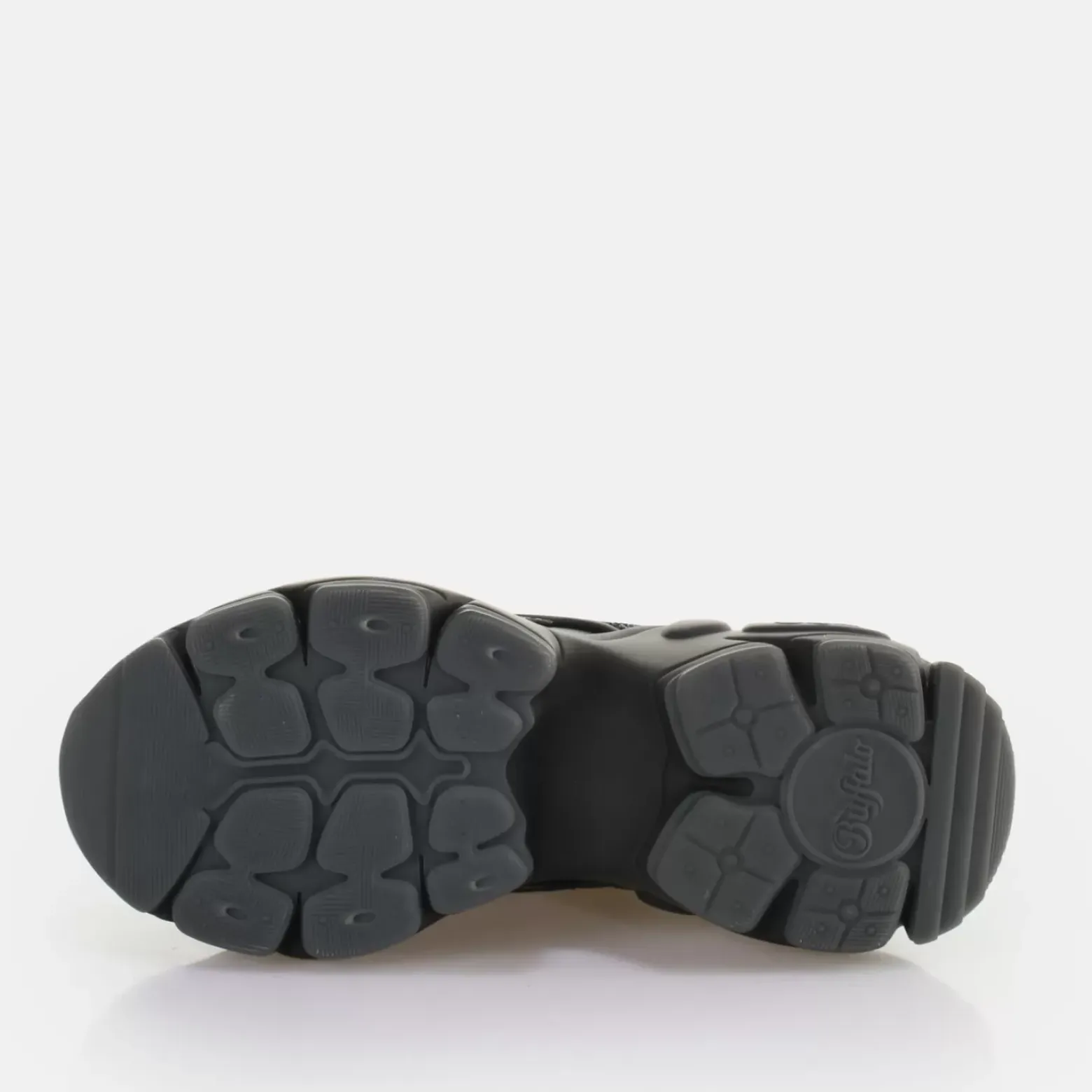 New BUFFALO Binary Glam Sneaker Vegan Glitter/Black Noir