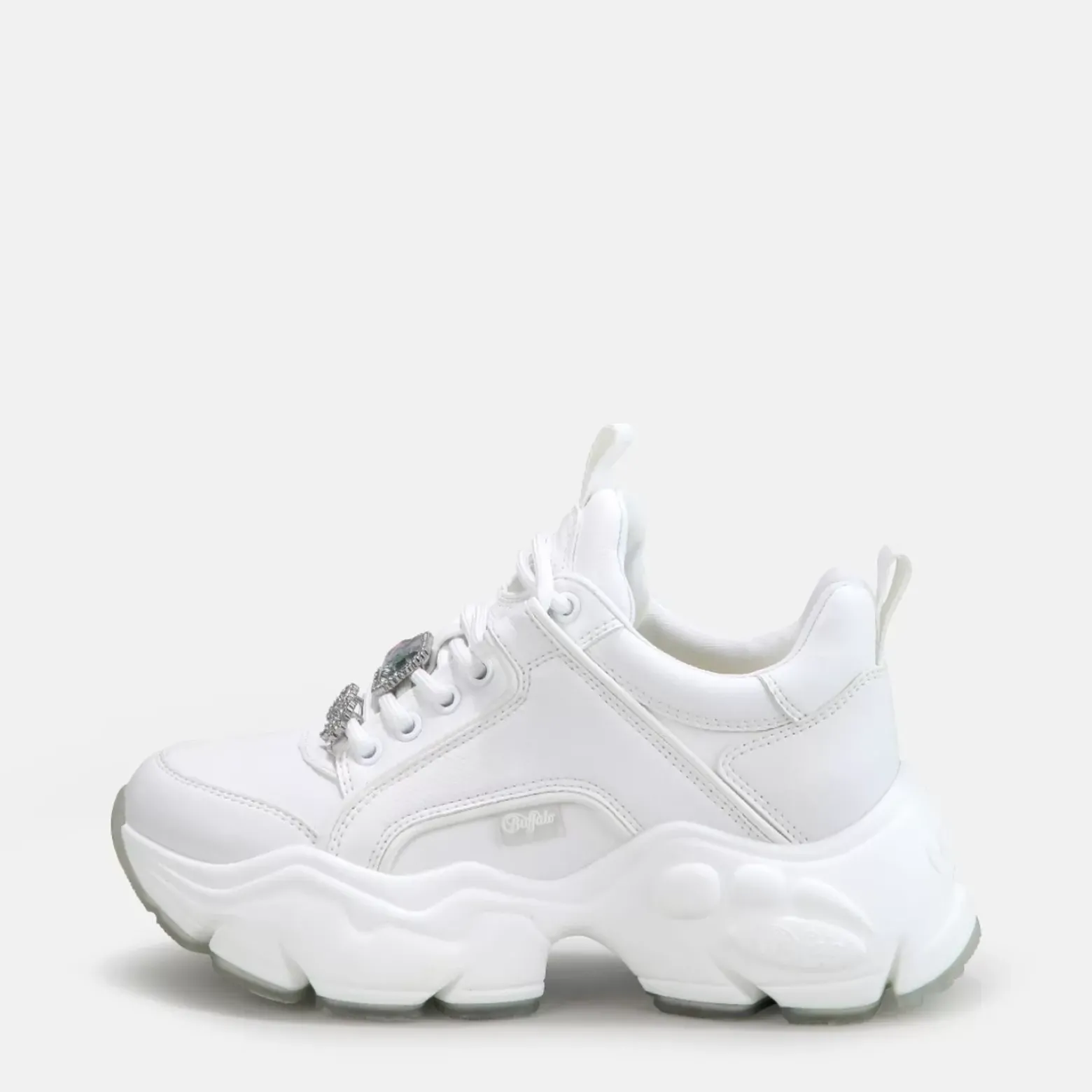 New BUFFALO Binary Ice Baskets Basses Veganes Blanc