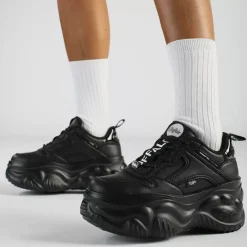 Clearance BUFFALO Blader One Baskets Basses Veganes Noir